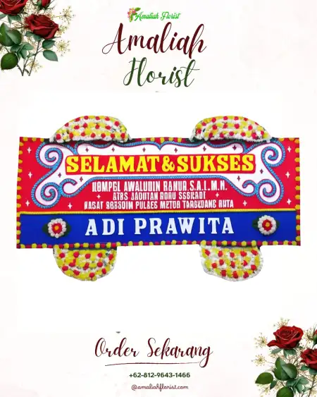 Papan Bunga Ucapan Selamat Mojoreno